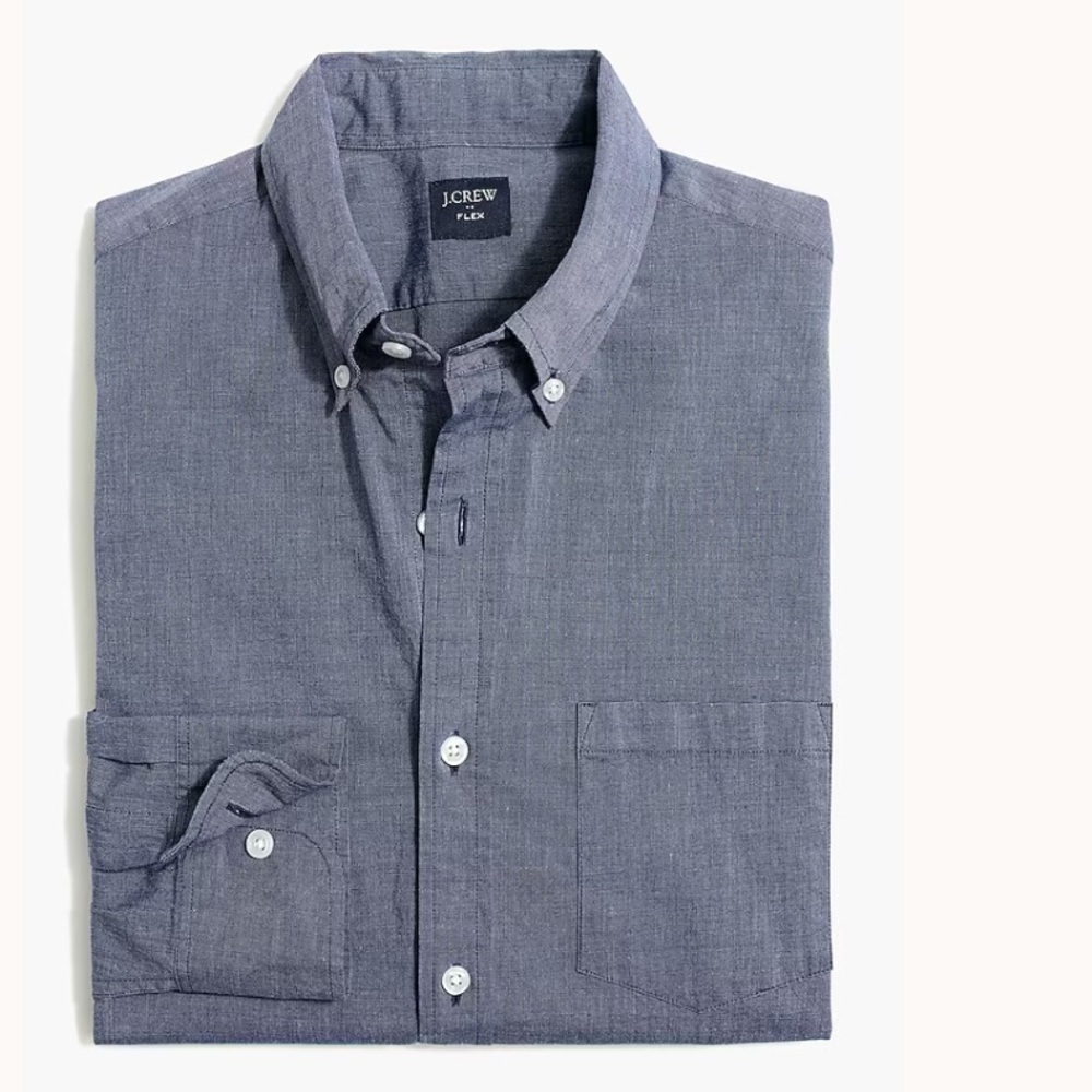 J crew Slim flex casual shirt montclair navy